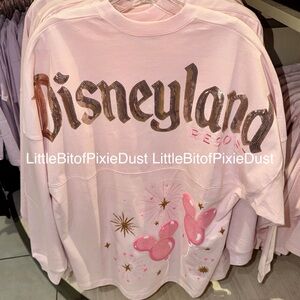 Disney parks Disneyland Pink Mickey Mouse Balloons Spirit Jersey